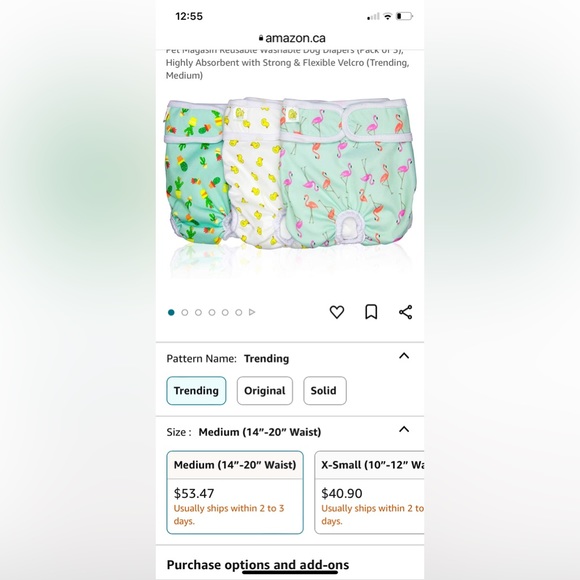 🌟Host Pick 🌟 4 Pet Magasin Washable Pet Diapers - Picture 2 of 15